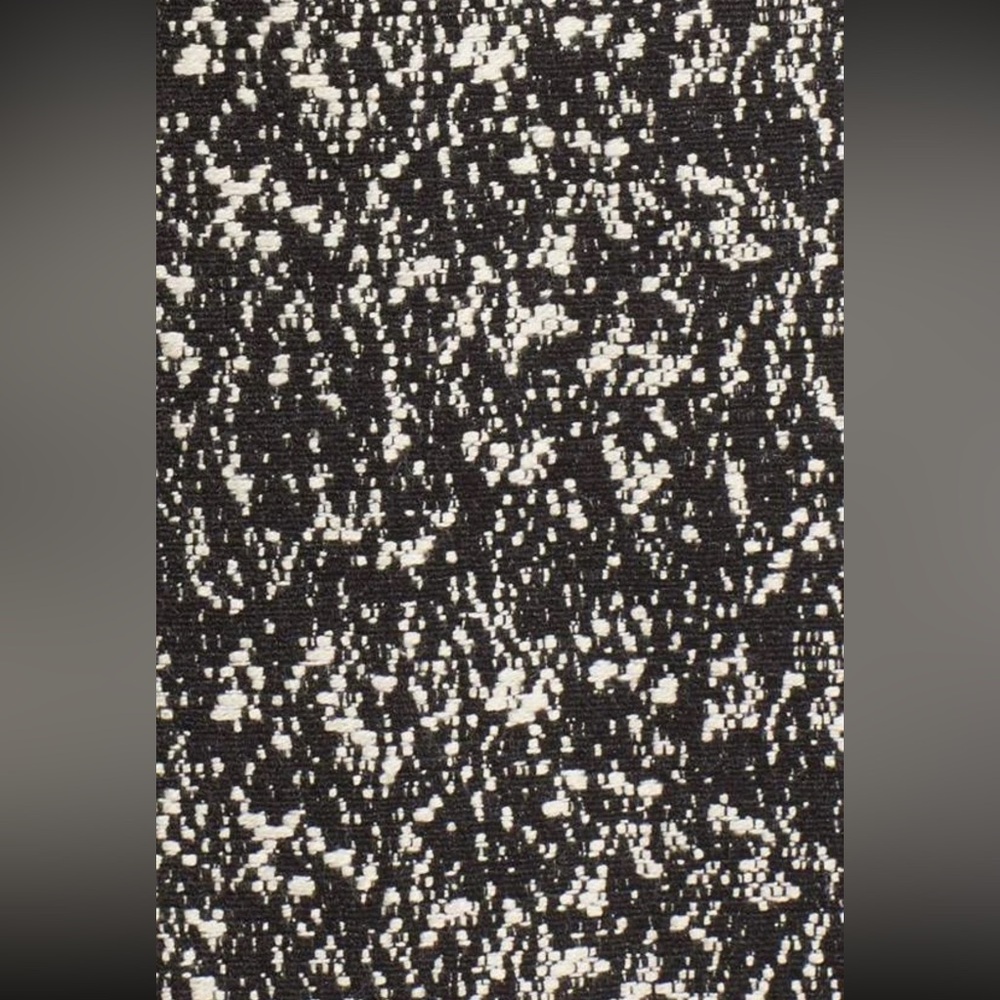Elie Tahari Lyndsey Tweed Mixed Media Sheath Dress Midi size 8 Black Cream $398 - Picture 3 of 11